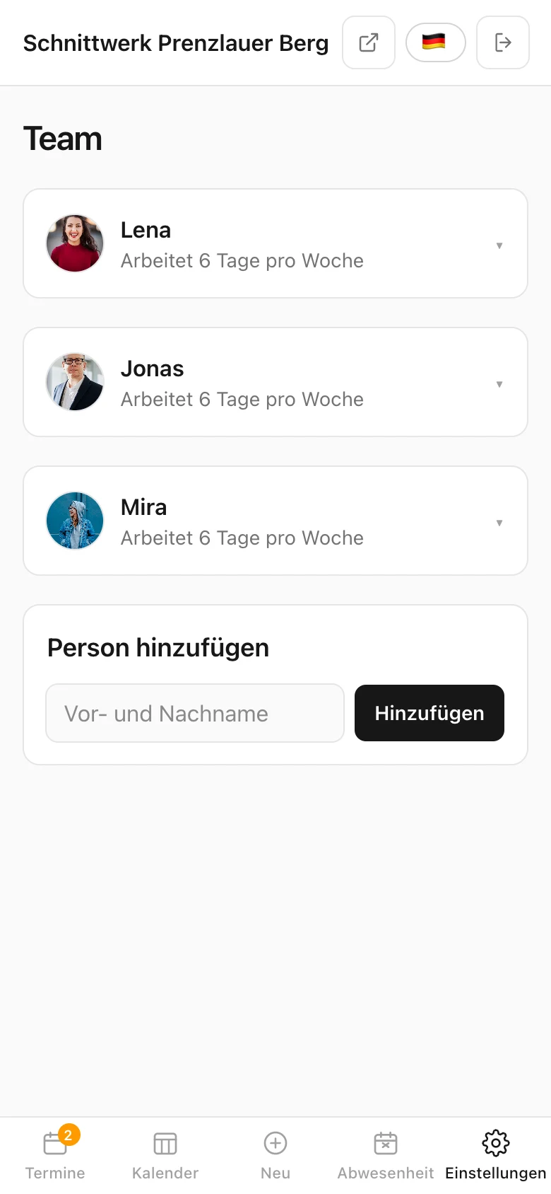 Wer arbeitet, und wann
