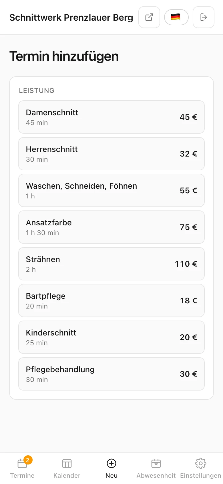 Telefonischer Termin